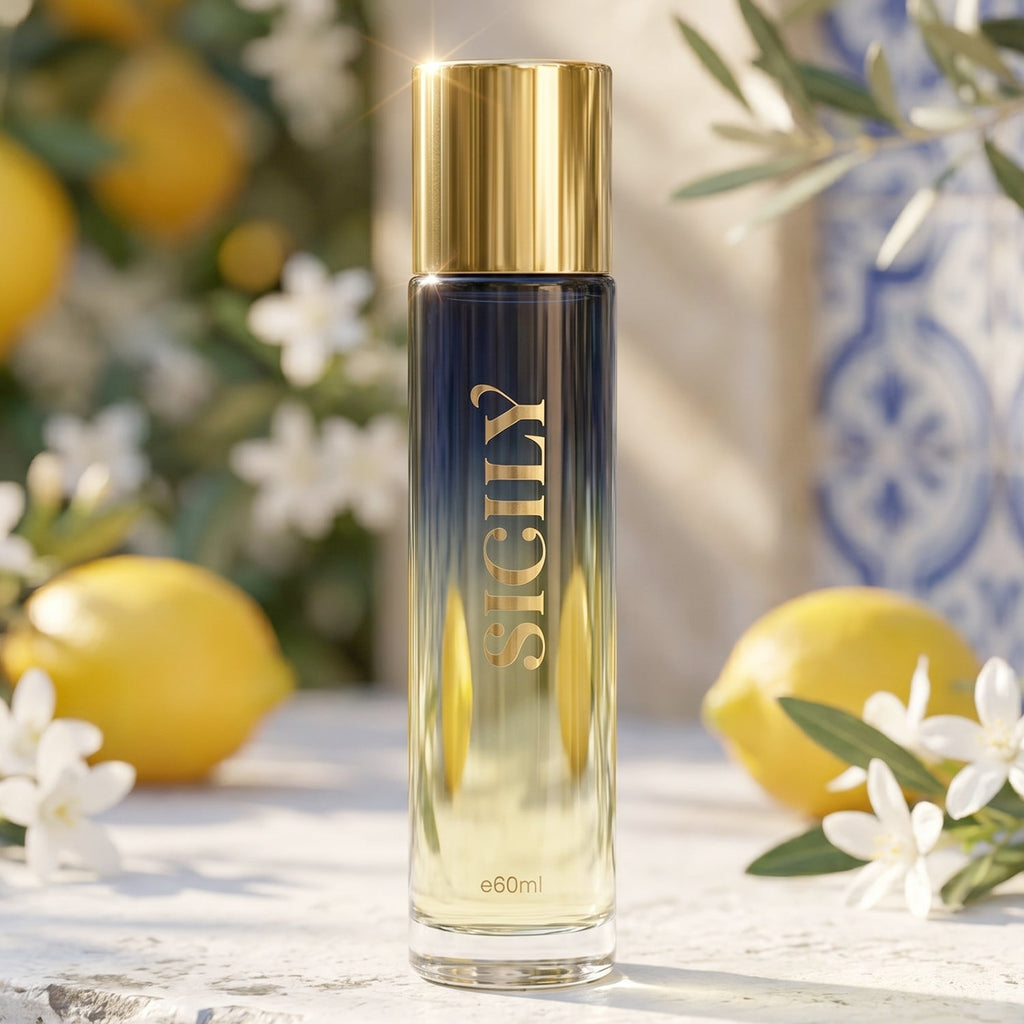 Premium men's perfum bottle with sleek design