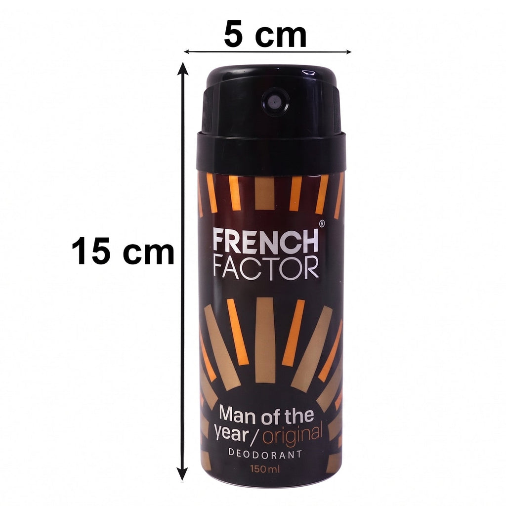 French Factor men's deodorant in stylish packaging