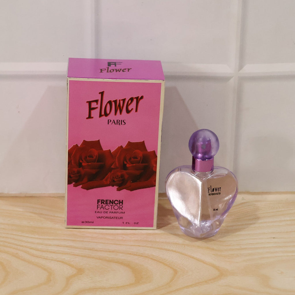 Beautifully designed Flower Paris perfume in compact size
