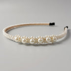 Fashionable and comfortable pearl beaded hair accessory