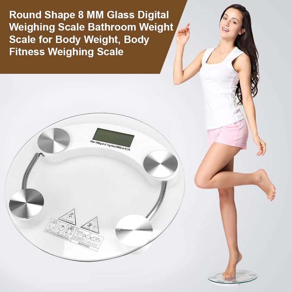 Side view of lightweight digital personal body weight scale