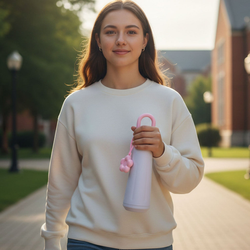 Reusable 450ML water bottle suitable for school and gym use