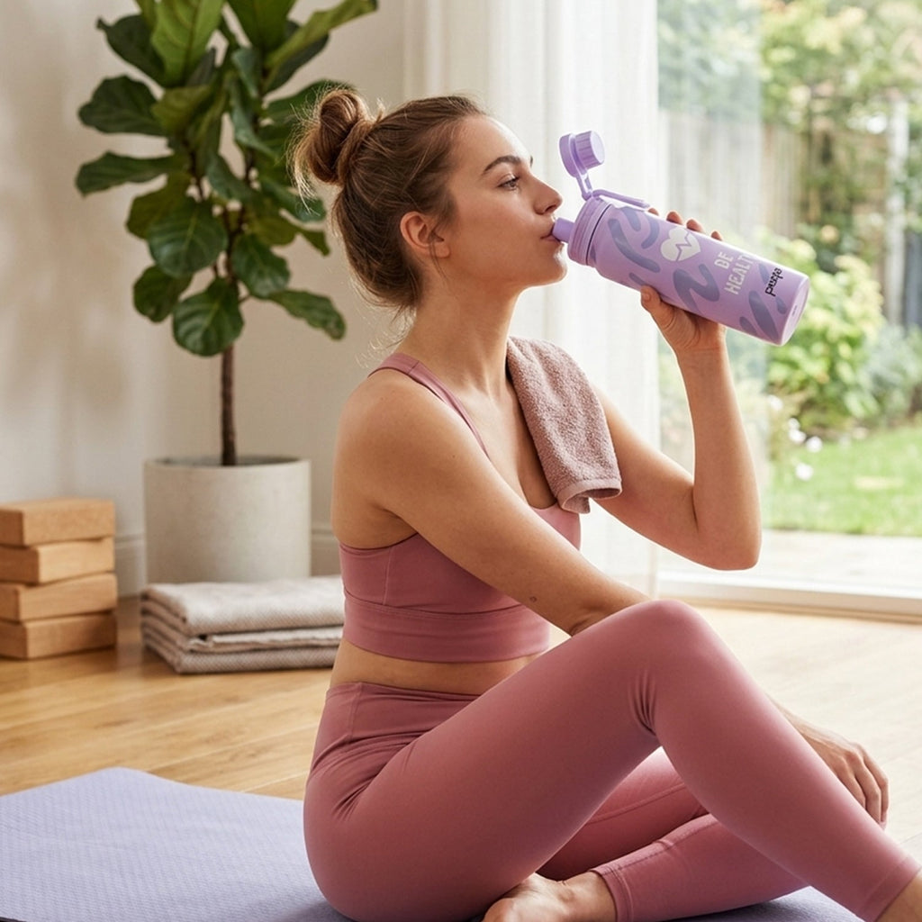 Compact stainless steel water bottle suitable for travel