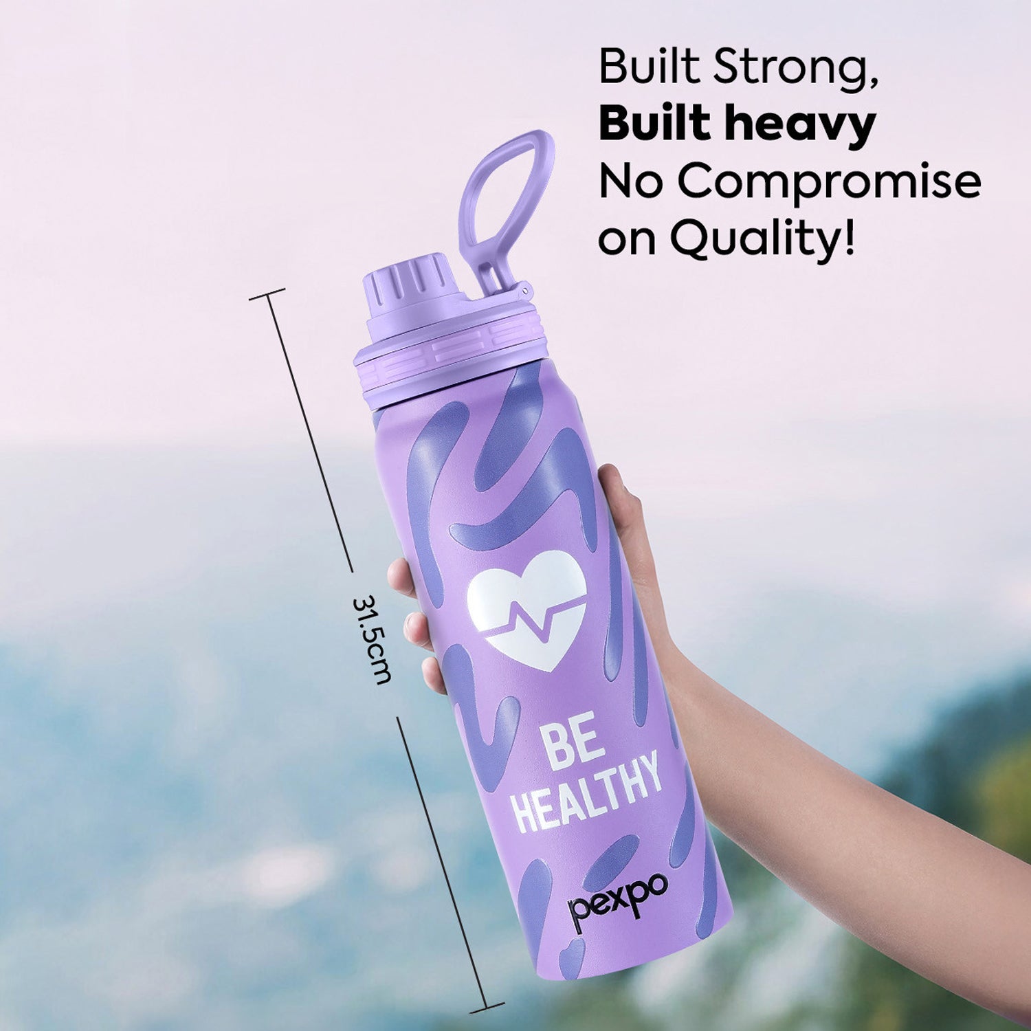Reusable eco-friendly stainless steel water bottle