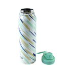 Stylish printed stainless steel water bottle for outdoor and gym use