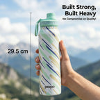 Reusable large capacity stainless steel water bottle