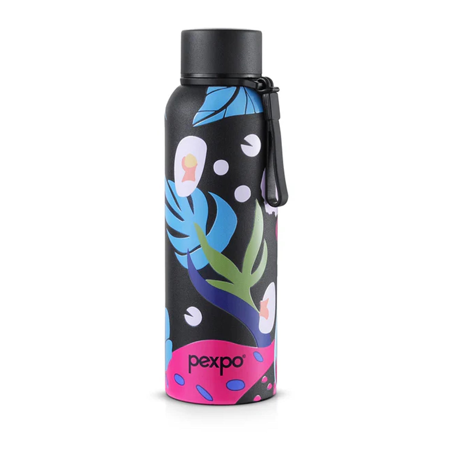 Portable stainless steel water bottle ideal for outdoor activities