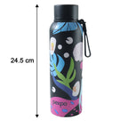 Eco-friendly reusable stainless steel water bottle with stylish design