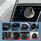 Magnetic phone holder with 360-degree rotation for convenient smartphone positioning