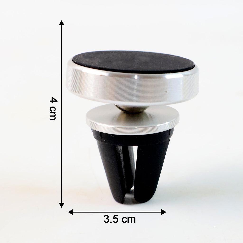 User adjusting 360-degree rotating magnetic phone holder stand