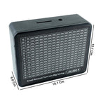 Coin and note deposit slot of reusable savings tracker money box