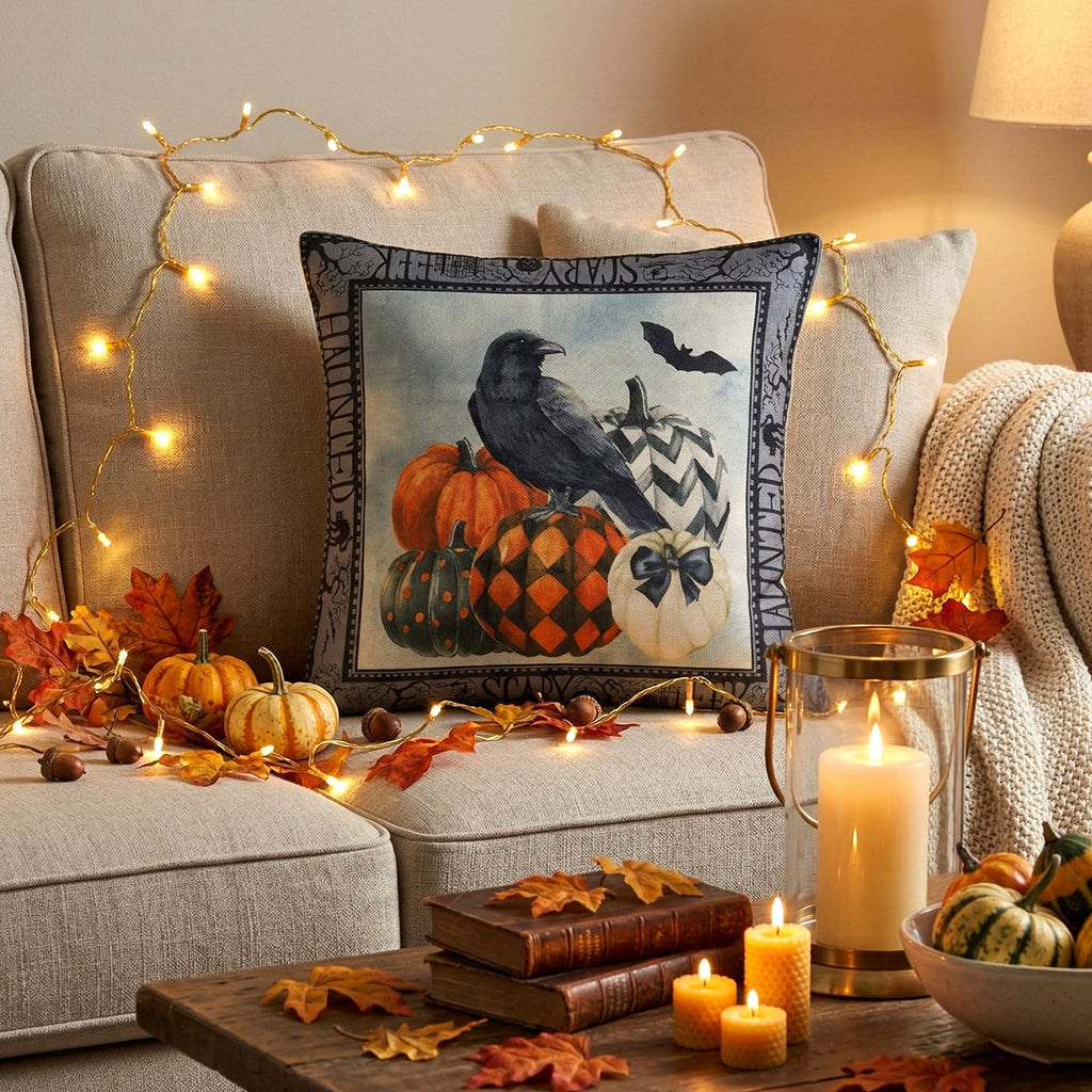 Living room cushion cover with attractive printed design