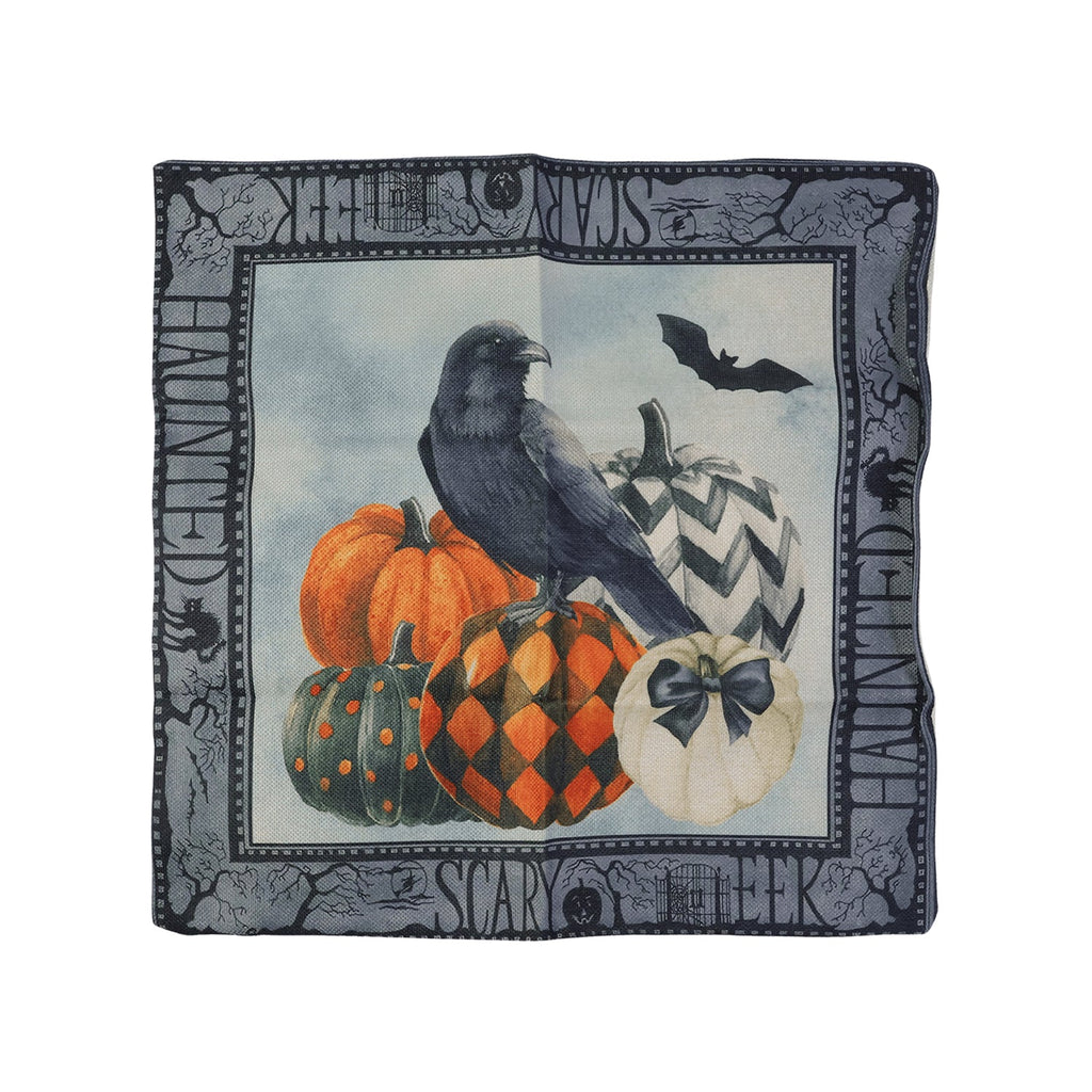 Square printed cushion cover for sofas and chairs