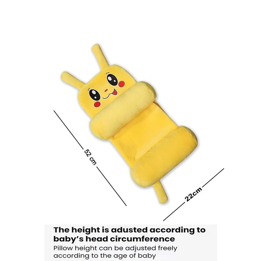 Dimension image showing baby sliding pillow size