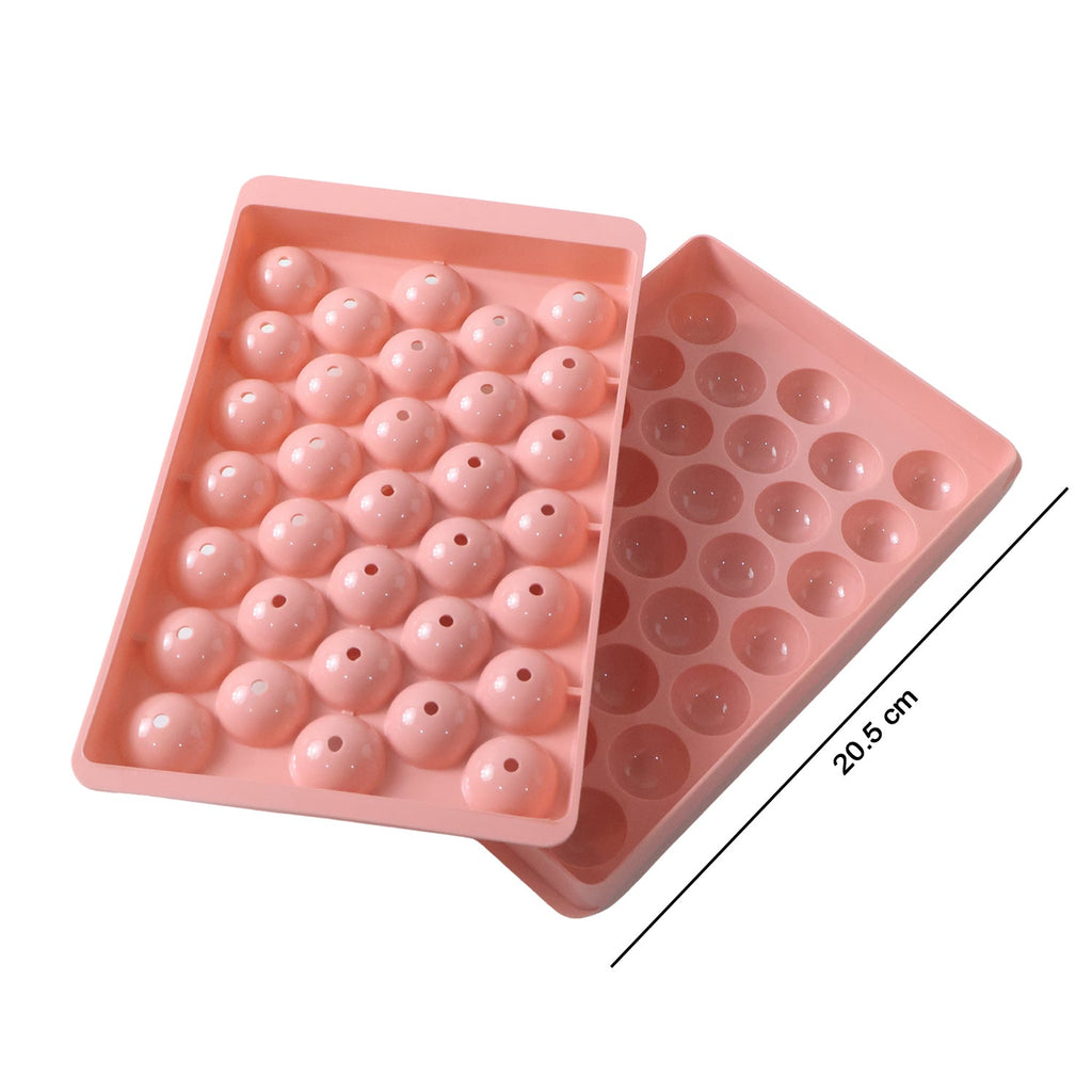 Homemade sweet ice candy mold in pink, fun for kids