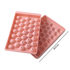 Homemade sweet ice candy mold in pink, fun for kids