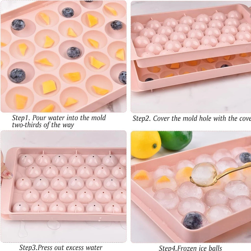 Cute and colorful pink candy mold for kitchen use