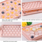Cute and colorful pink candy mold for kitchen use