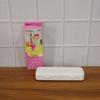Lifestyle image showing pixel art desk pen holder in home office setting