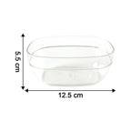 Multipurpose transparent serving and storage oval bowls set