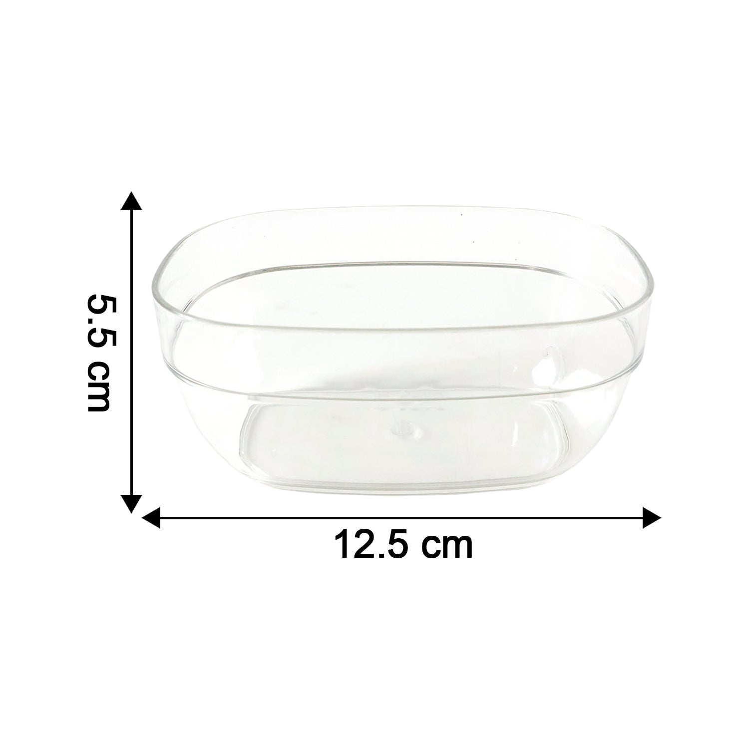 Multipurpose transparent serving and storage oval bowls set
