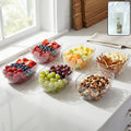 Set of 6 clear oval serving bowls for versatile kitchen use