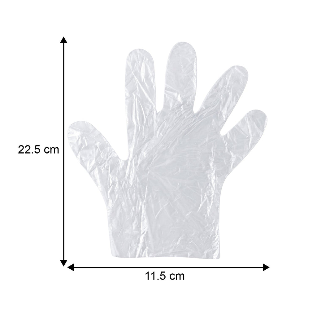 Plastic disposable gloves for sanitation and household use