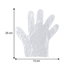 Disposable plastic gloves for food prep and sanitation