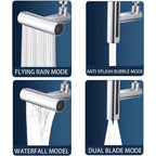 Adjustable settings on the universal plastic shower head for personalized comfort.