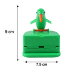 Side view of bird-shaped toothpick dispenser highlighting size