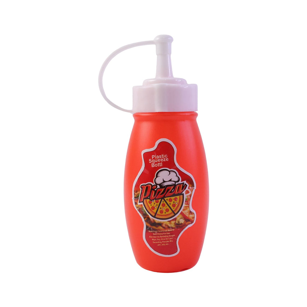 Durable plastic condiment bottle with nozzle cap