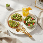 Easy-clean large round serving tray perfect for everyday use
