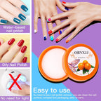 Jar and wipes of nail polish remover designed for home and travel use