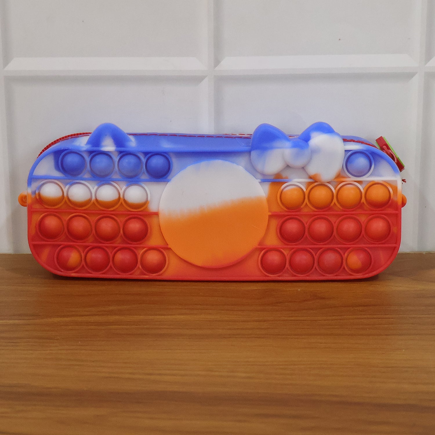 Stress relief silicone pop it pencil pouch for children