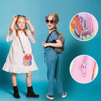 Multicolor pop it shoulder bag for kids offering stress relief sensory play