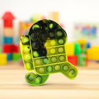 Silicone bubble popper toy made from durable material for repeated use