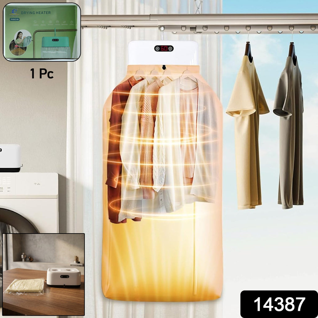 Compact foldable electric clothes dryer for space-saving use