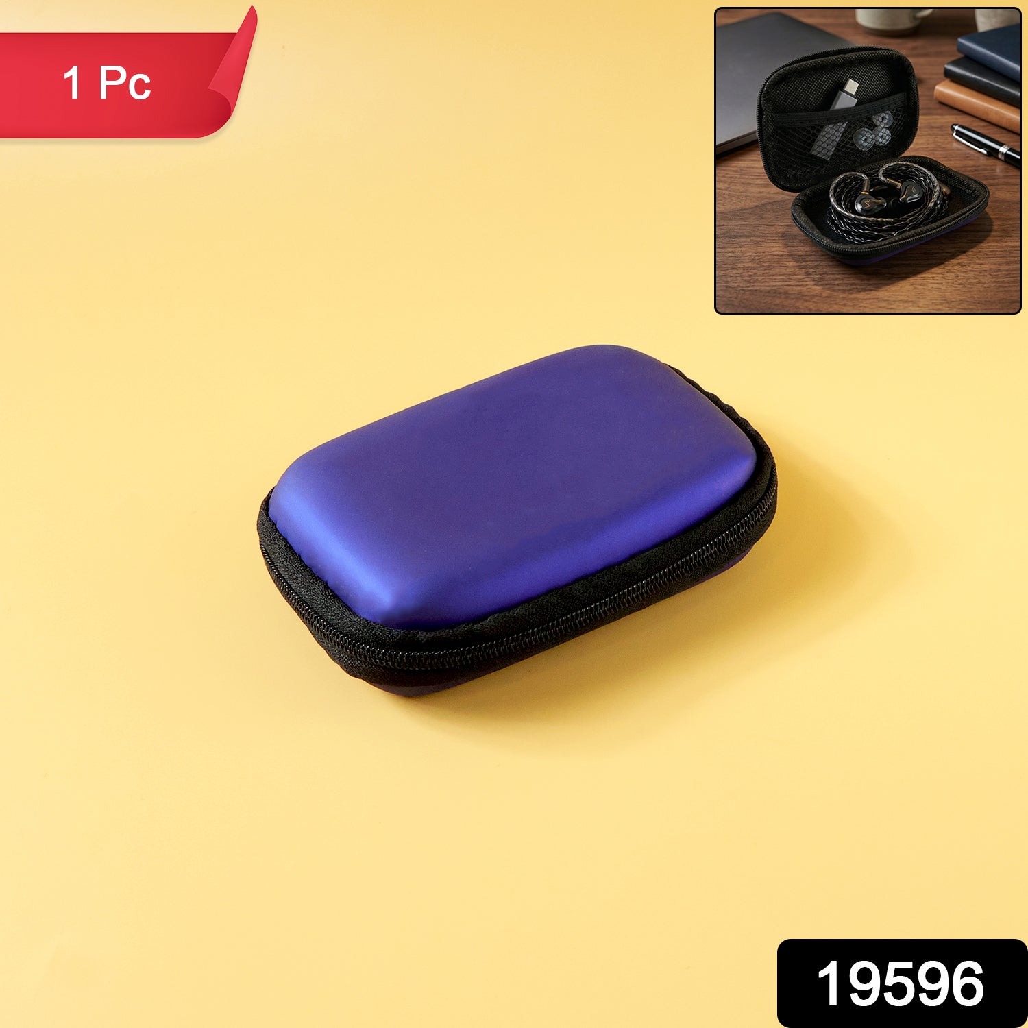 Travel-friendly earphone storage pouch for earbuds and cables