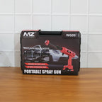 Portable rechargeable high-pressure spray gun for garden and home maintenance