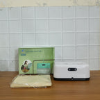 Clothes drying inside portable electric clothes dryer with hot air circulation