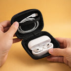 Gadget organizer carry case with durable hard shell