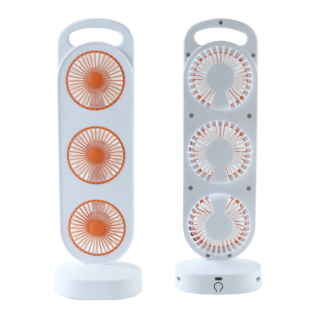 Rechargeable handheld cooling fan