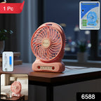 Mini table fan in compact size powered by USB