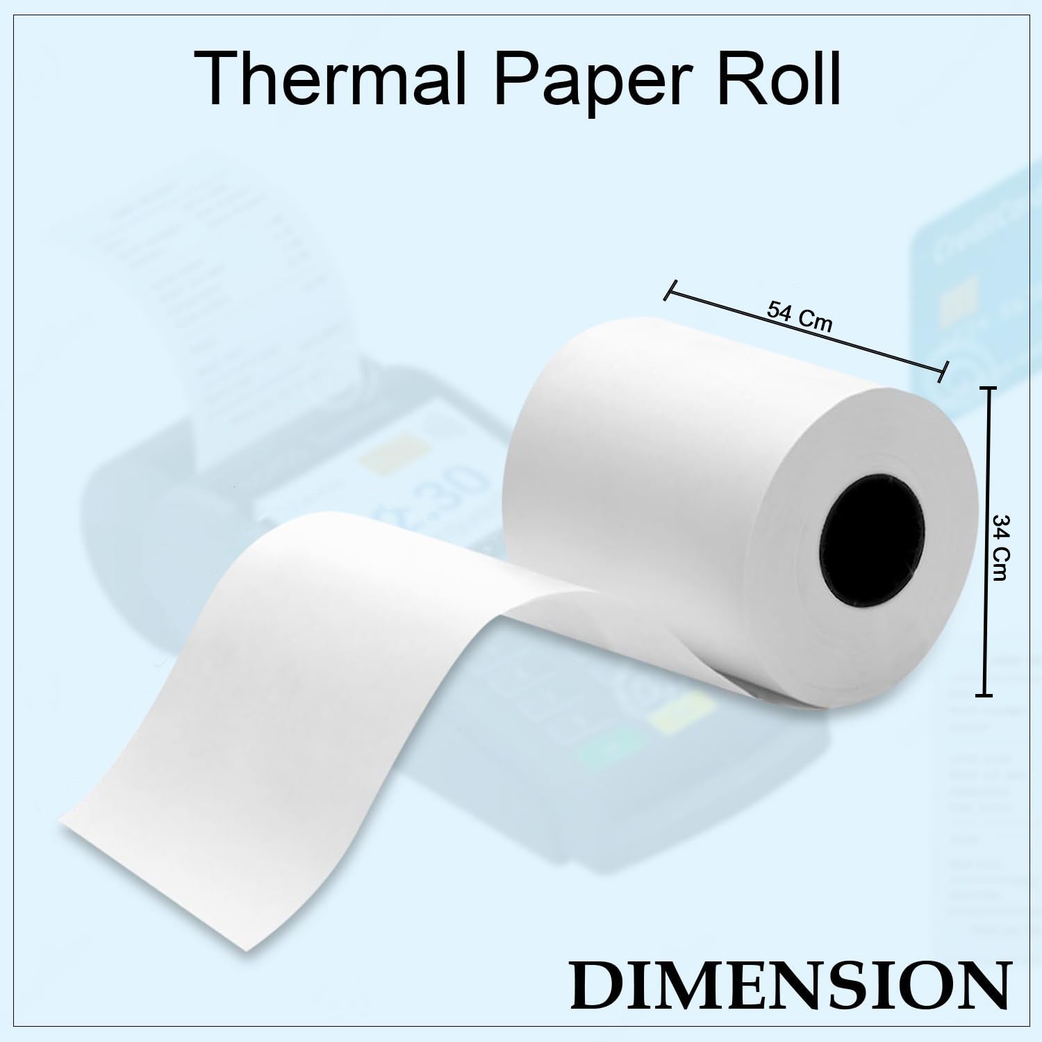 High quality thermal label roll for efficient barcode labeling