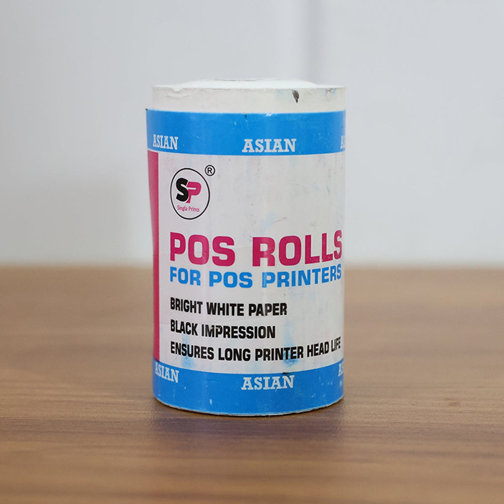 Self-adhesive thermal label roll for barcode and shipping applications