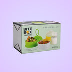 Cute and portable milk powder box in purple, ideal for toddlers.