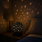 Star projector night lamp perfect for bedroom ambience