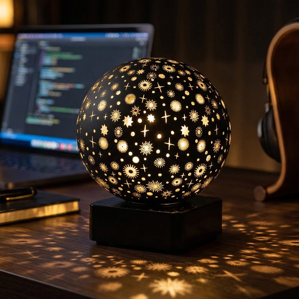 Bedroom ambient lighting using starry sky projector night lamp