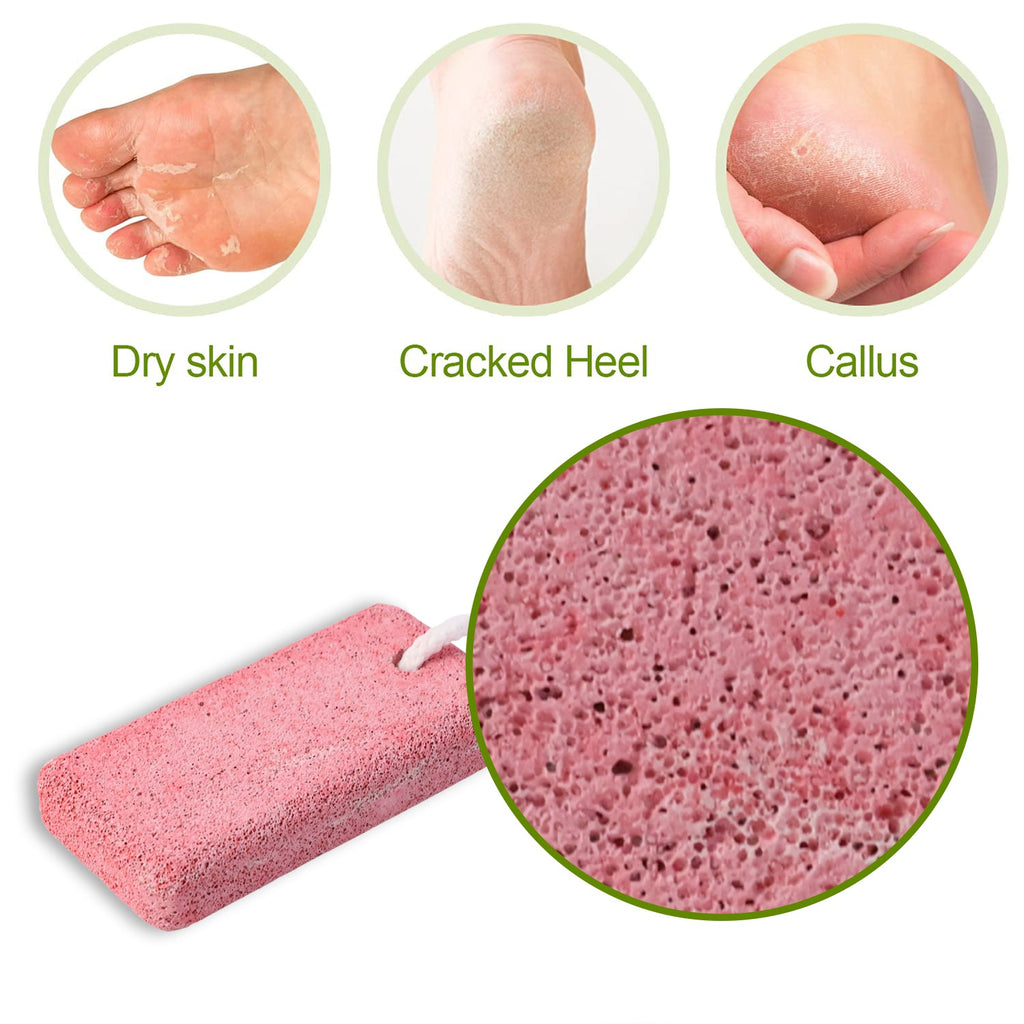 Closup of pumice stone showing porous surface for foot exfoliation