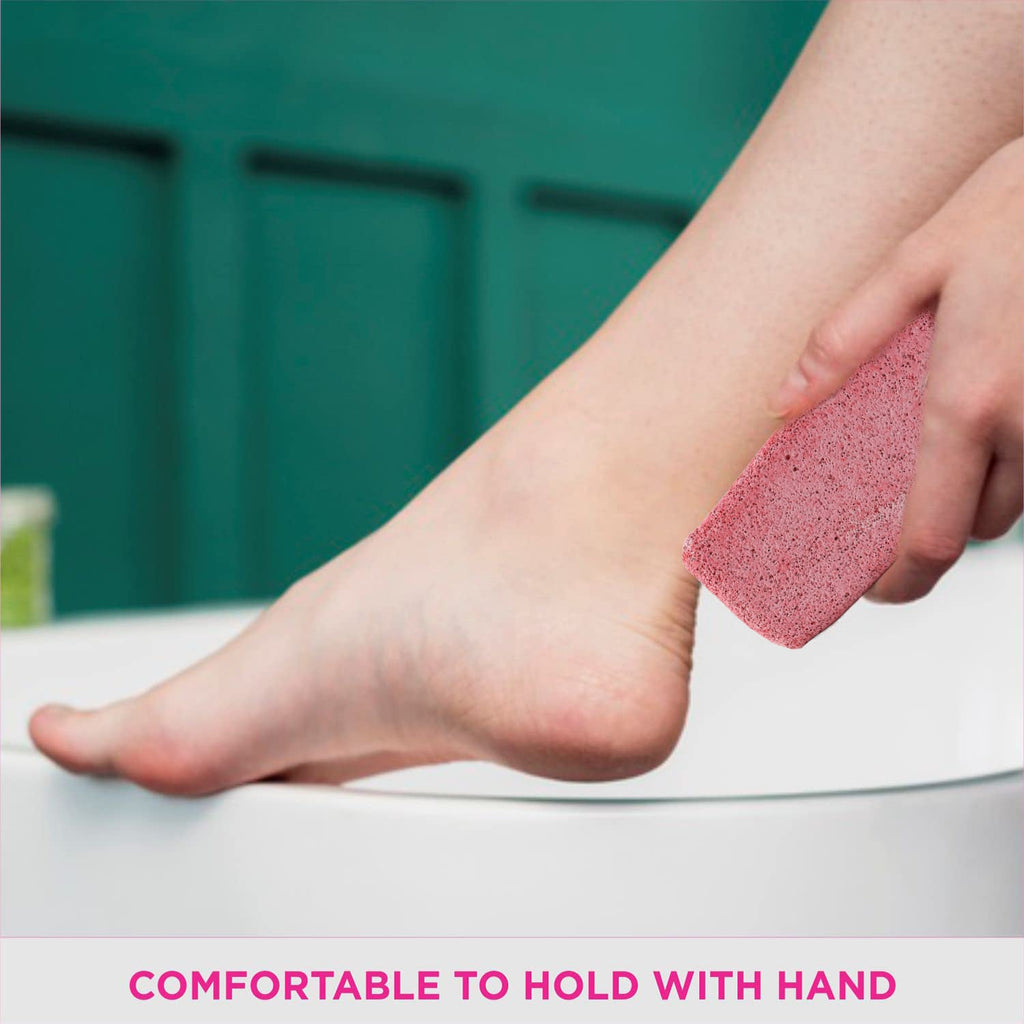Rectangular pumice stone tool used for removing hard skin and calluses